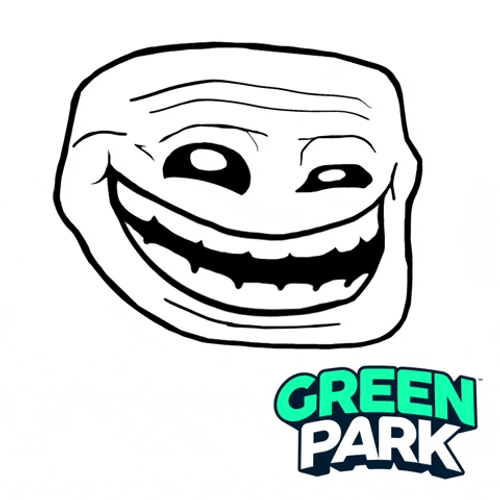 Grinning Troll Face GIF