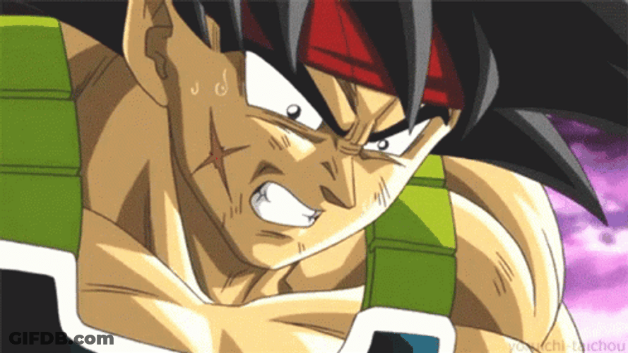 Gritting Bardock GIF