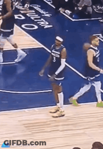 Grizzlies Player Thumbs Up To Another Player GIF