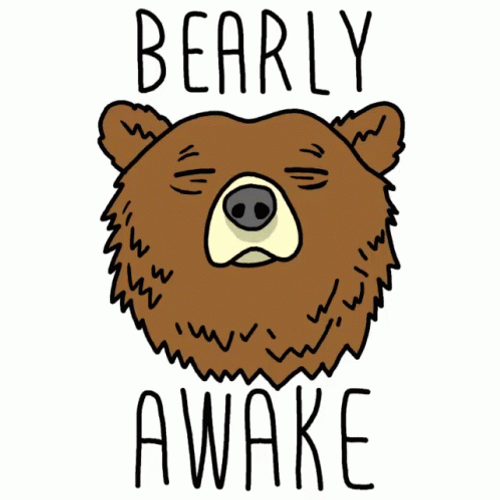 Groggy Bearly Im Awake GIF