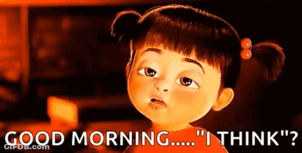 Groggy Boo In The Morning GIF