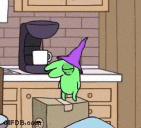 Groggy Glep Drinking Coffee GIF