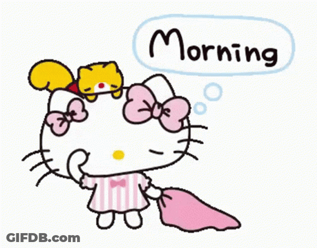 Groggy Hello Kitty GIF