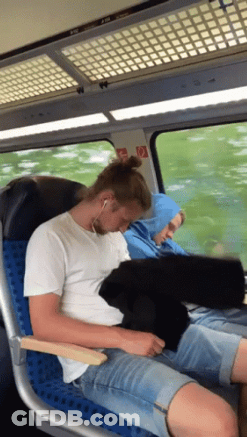 Groggy Man On Travel GIF