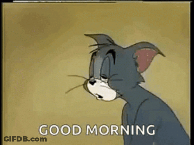 Groggy Tom Eyes GIF