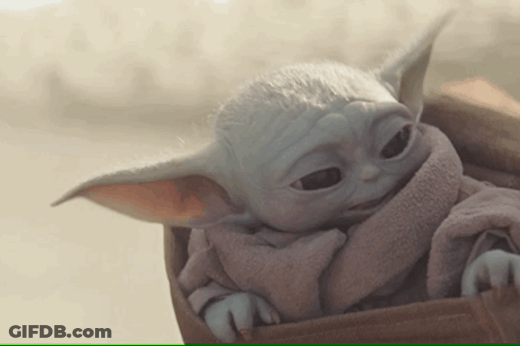 Grogu Enjoying The Ride GIF