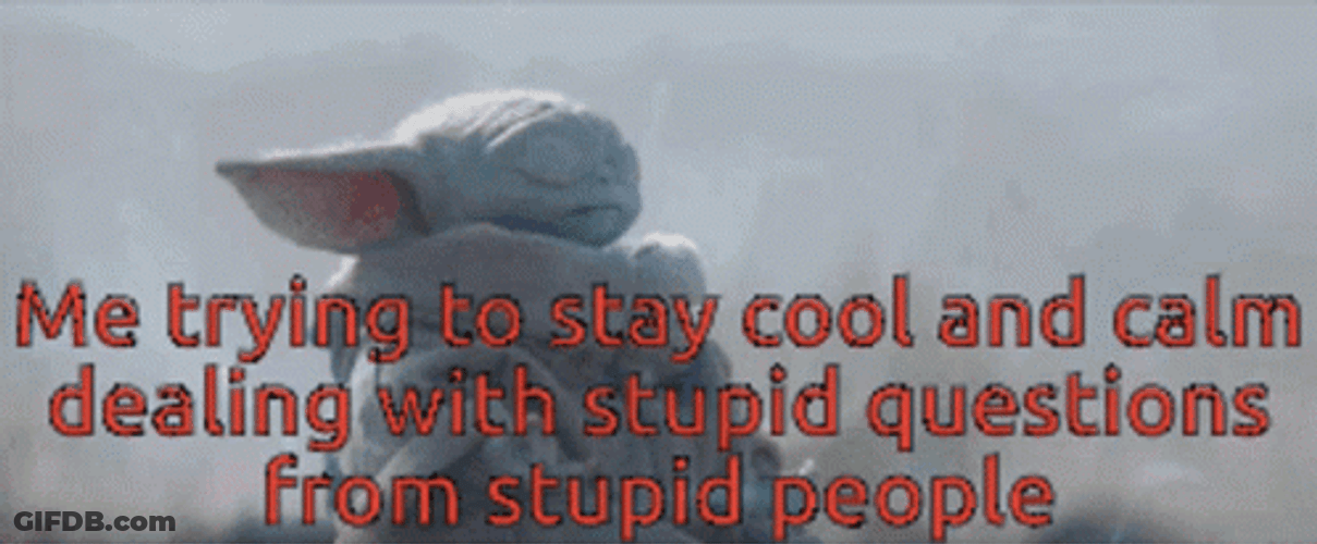Grogu Im Surrounded By Idiots GIF