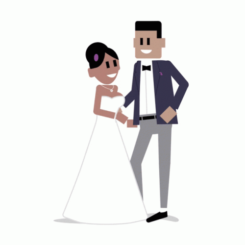 Groom Kisses His Bride GIF