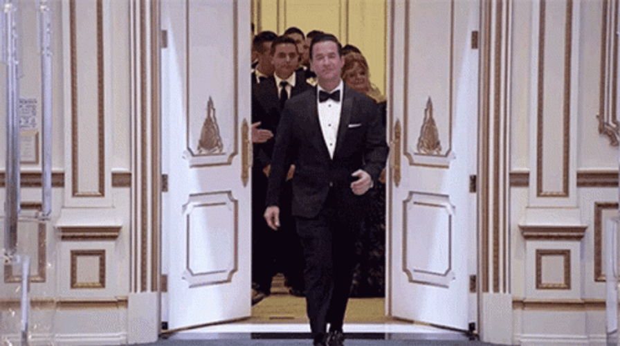 Groom Walking On The Aisle GIF