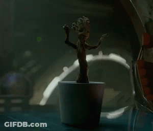 Groot Dancing In Pot GIF