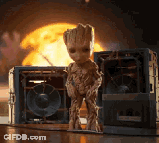 Groot Dancing Slowly GIF