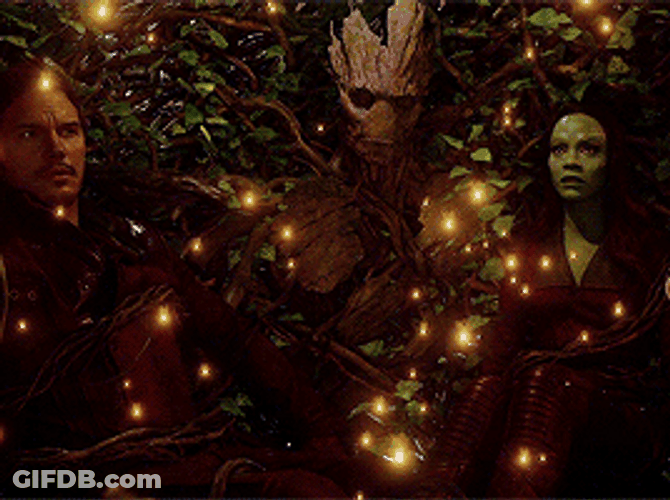 Groot Fireflies Paradise GIF