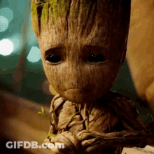 Sad Groot Holding Plant GIF