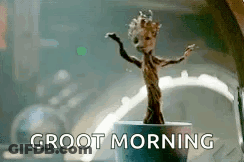 Groot From The Guardians Of The Galaxy Is Dancing In A Pot . GIF