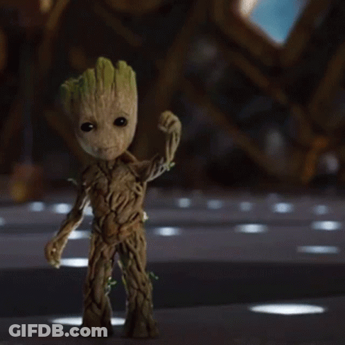 Groot Hi GIF