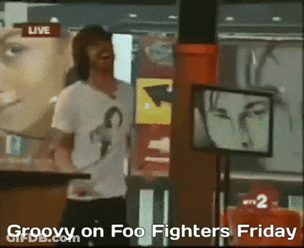 Groovy Foo Fighters Friday GIF