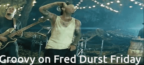 Groovy On Fred Durst Friday Poster Man Singing Guitar GIF