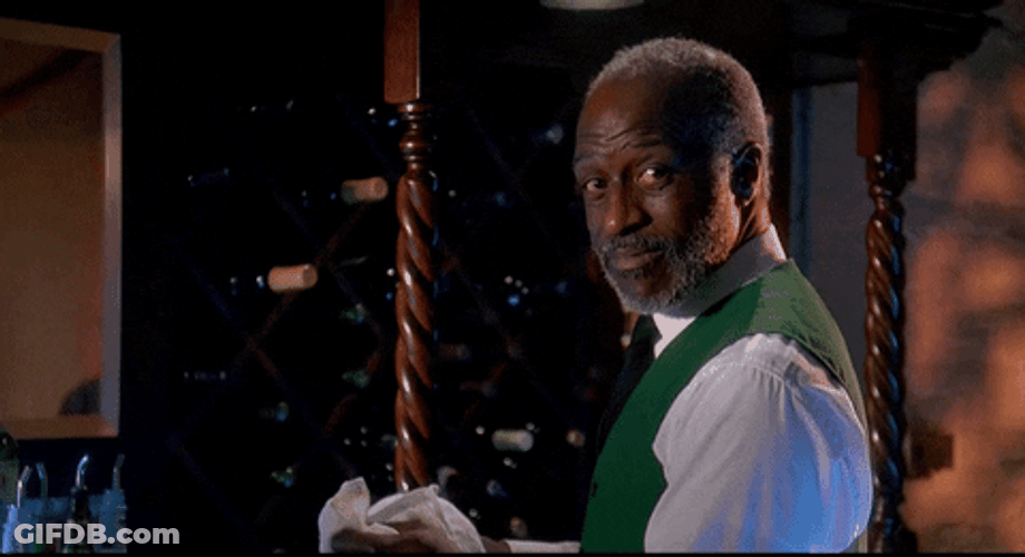 Ground Hog Day Bartender Looking Back GIF