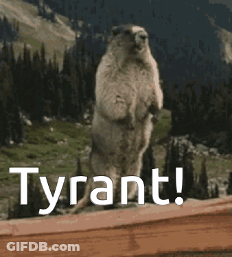 Ground Squirrel On Hind Legs With Tyrant GIF