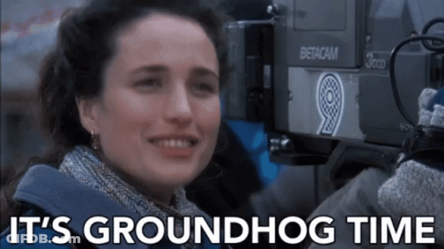 Groundhog Day Andi MacDowell Groundhog Time GIF