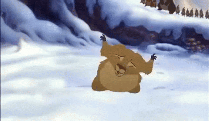 Groundhog Day Happy Dance In Snow GIF