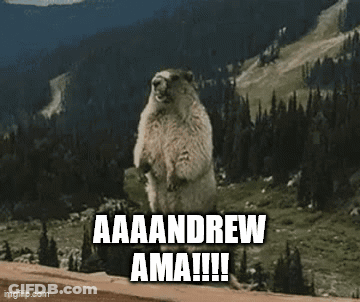 Groundhog Saying Aaa Andrew Ama GIF