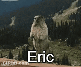 Groundhog Standing On Hind Legs Named Eric GIF
