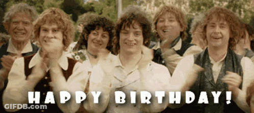 Group Applauding Happy Birthday GIF