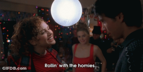 Group Around Disco Ball Rollin' With The Homies GIF