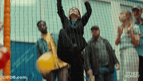 Group Behind Fence Saying Other Mommy GIF