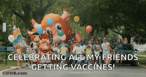 Group Celebrating Vaccines GIF