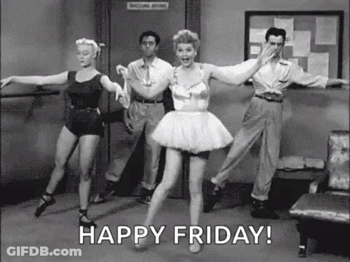 Group Dancing Happy Friday GIF