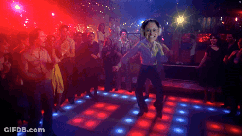 Group Dancing In Club With Man In Headphones GIF