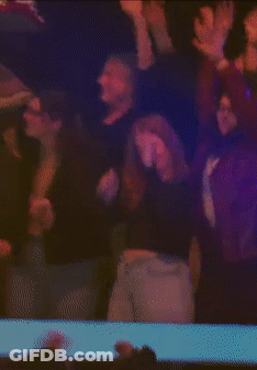 Group Dancing In Dark Room GIF