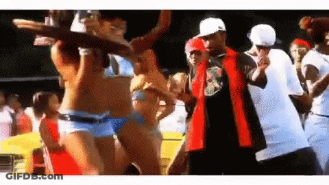 Group Dancing In Front Of Crowd GIF