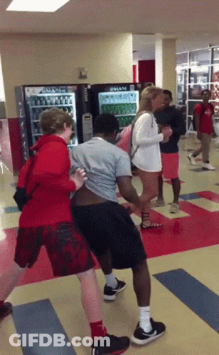 Group Dancing In Front Of Gatorade Vending Machine GIF