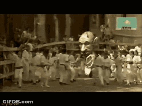 Group Dancing In Front Of Imgflip Sign GIF