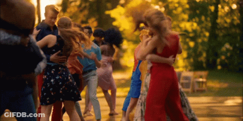 Group Dancing In Park GIF