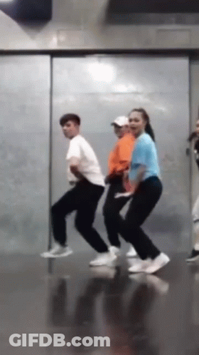 Group Dancing In Room GIF
