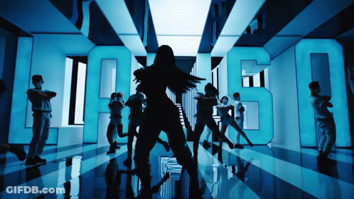 Group Dancing In Room With Number 50 GIF