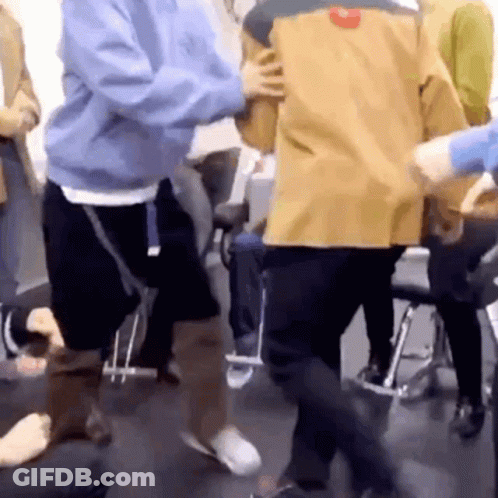 Group Dancing In Room GIF