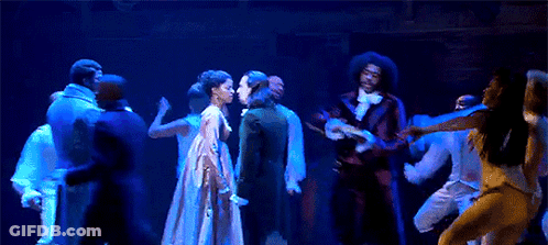 Group Dancing On Stage In Dark Room GIF