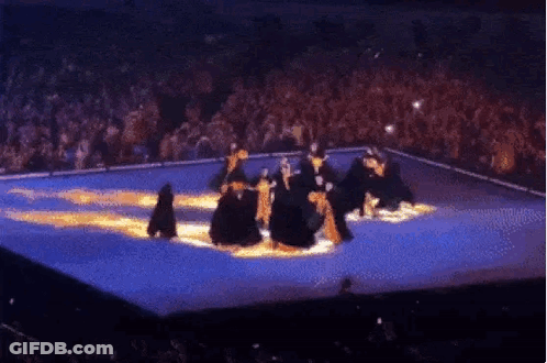 Group Dancing On Stage In Stadium GIF