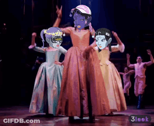 Group Dancing On Stage With 3Look Sticker GIF