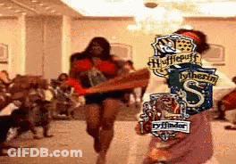 Group Dancing One In Slytherin Shirt GIF