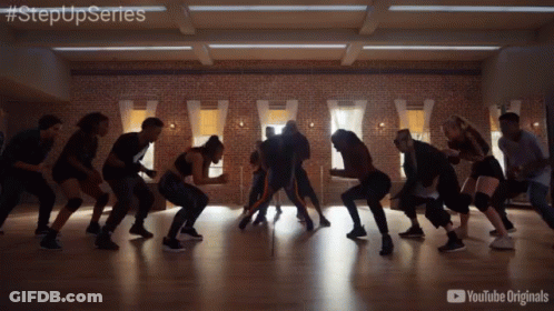 Group Dancing StepUpSeries GIF
