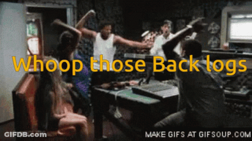 Group Dancing Whoop Those Back Logs GIF