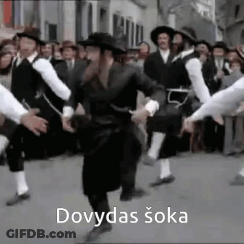 Group Dancing With Dovydas Soka GIF