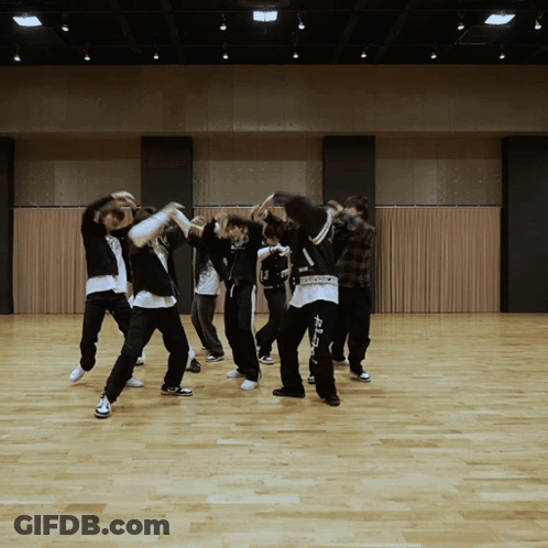 Group Dancing With Off White Shirt GIF