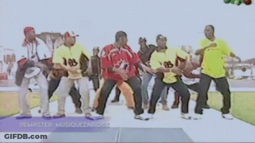 Group Dancing With Remaster Musiquezairoise Sign GIF